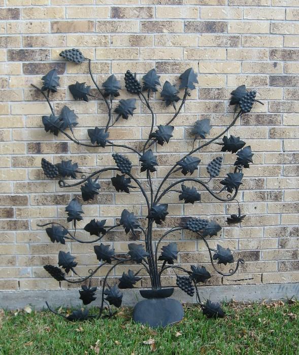 Custom WROUGHT IRON ( Forged) WALL HANGING.  Approximately 65" x 42"