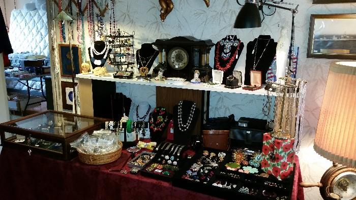 Lots of great vintage jewelry and watches from costume to fine.