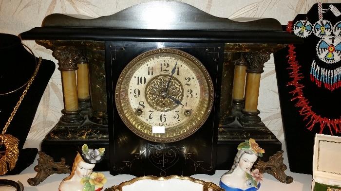 Antique mantle clock, 1880's.