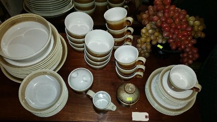 Vintage stoneware Mikasa stoneware set.