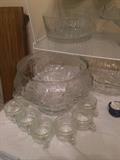 Punch bowl & cups set