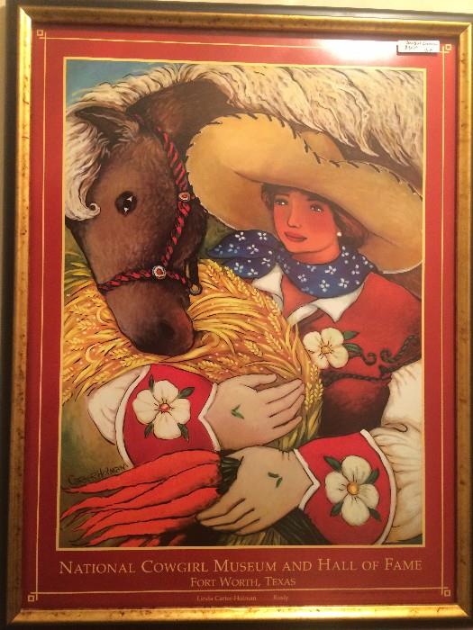 Nat'l Cowgirl Museum framed poster