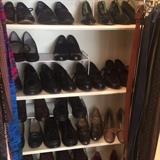 Variety of shoes, belts, and purses