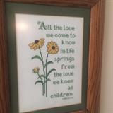 "All the love we come to know ..."