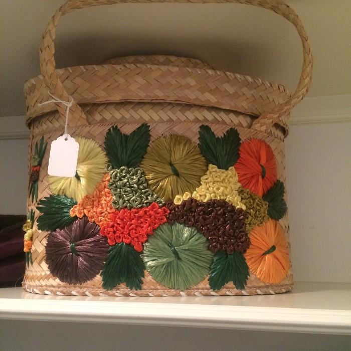 Colorful storage basket