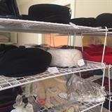 Vintage hats; evening bags