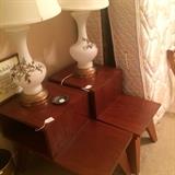 A pair of Mid-Century Modern end tables