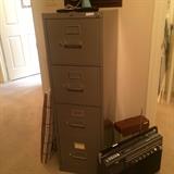 Four drawer file cabinet