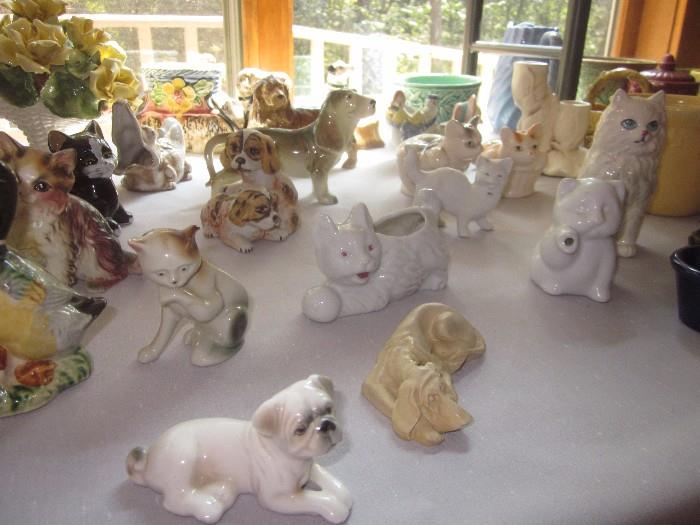 Dogs, cats, porcelain