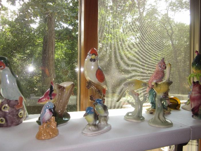 Dozens, Birds, porcelain birds, Stangel, Japanese, Czechoslovakia,  