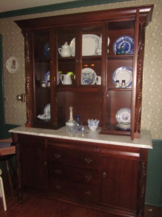 Antique cabinet, Marble top