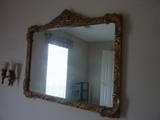 Wood framed mirror