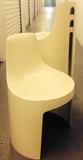 Set of Four Overman AB "Tango" Stacking Chairs Denmark. 
So rare, so mod, this is a set of four “Tango” stacking chairs designed by Overman AB, Denmark, c 1960's of molded beige plastic. There is some discoloration in keeping with the age of the chairs. No chips, no repairs, there are some scratches that can be buffed out.
29" H x 18" W, all four stacked 40" H. Asking price for the four is $800. NOW $650!