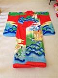 Ceremonial Japanese silk kimono