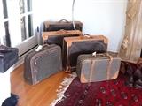 Louis Vuitton designer suitcases