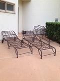 High end Iron outdoor lounges