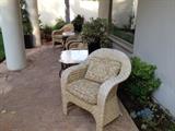 4 Mc guire wicker armchairs