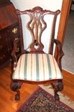 Thomasville Chippendale-style armchair