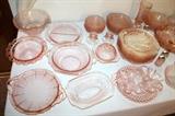 Pink Depression glass