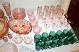 Pink Depression glass