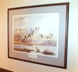 Framed Canadian geese print