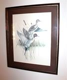 Framed ducks print