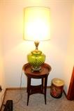 Retro table lamp and end table
