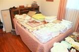 C.B. Atkin Co. French Provincial full bed and linens