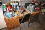 Old desk and garage items