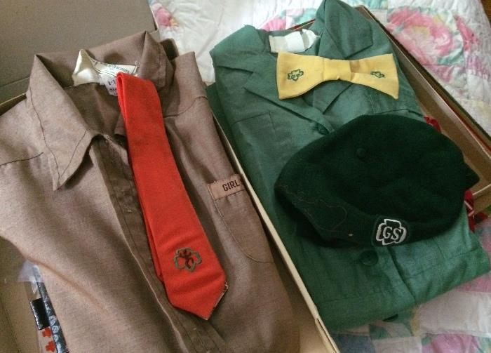 Vintage Girl Scouts & Brownies uniforms