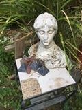 Outdoor concrete sculpture and other garden tables