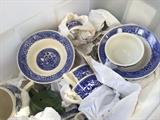 Blue transferware