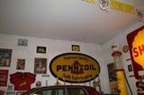 Vintage Pennzoil Oval Sign (top of car showing is not part of estate)