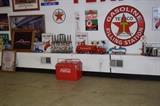 Coke Cooler, Oil Bottles, Metal Texaco truck, Texaco Gas Station