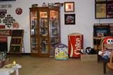 China Cabinet, Model Cars, Coke Cooler, 7 Up Clock, Bottle Rack, Coke Menu Board