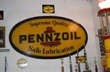 Pennzoil Safe Lubrication Oval Sign