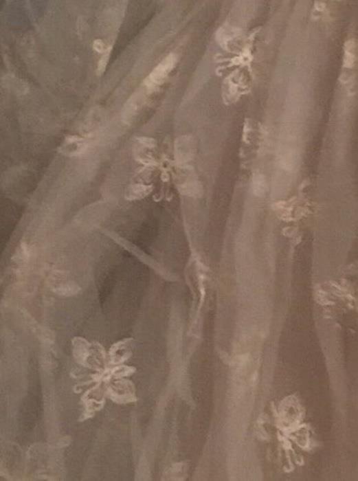 Vintage lace of wedding dress