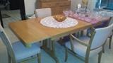 1950's dining room table with four chairs - $250