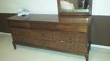 dresser with mirror $75
