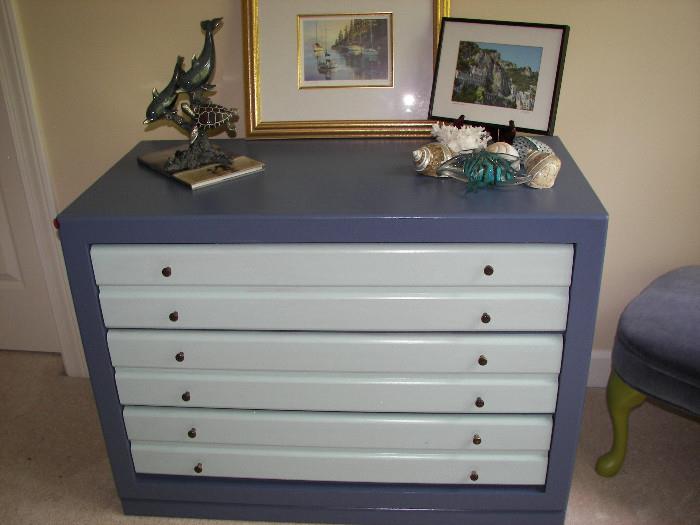 two tone custom painted dresser 