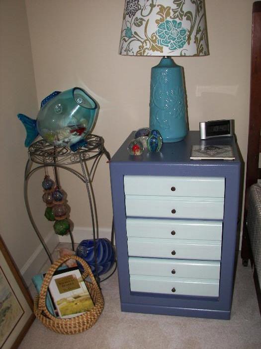 another two tone custom painted storage cabinet/night stand 