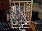 Racks and racks of necklaces...