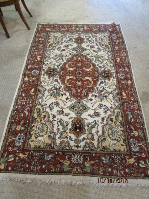 Beautiful Cashmere rug.  Excellent condition.