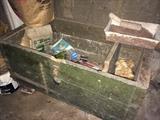 Cool old painted wood tool chest