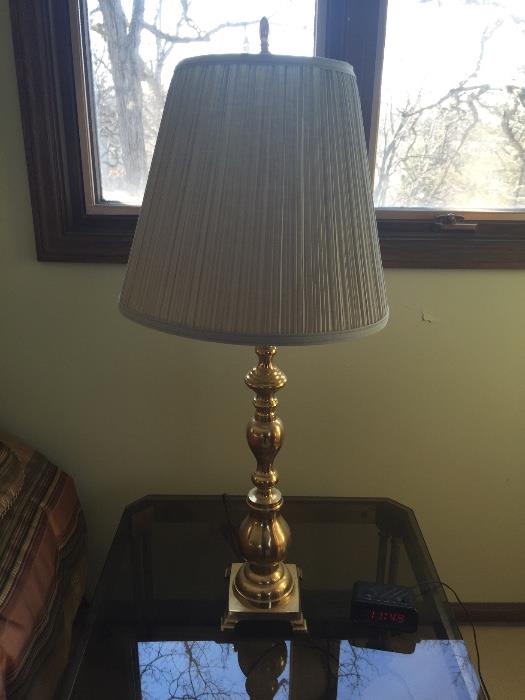 Solid brass lamps set of 2