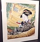 065 Signed Kim Ellis Colored Pen And Ink