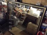 Large framed mirror