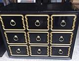 038 Drexel Heritage 3 Drawer Lacquer Dresser