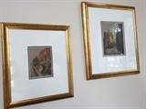 Pr. Gilt Framed Prints