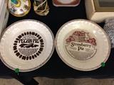 Pecan Pie and Strawberry Pie Pie Plates